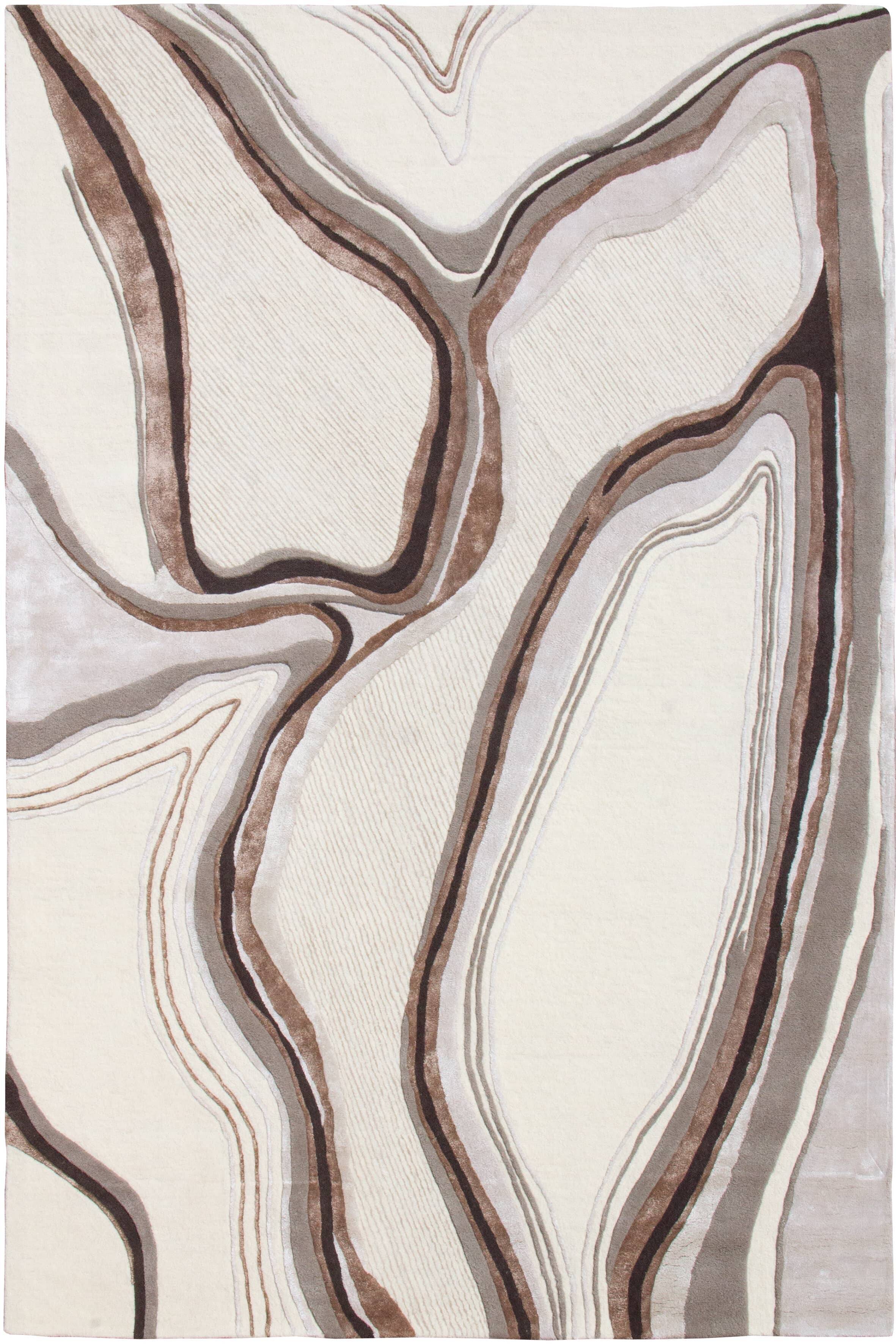 Moderner Teppich Lava Beige